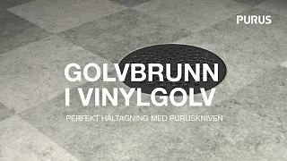 Perfekt håltagning i vinylgolv med Puruskniven