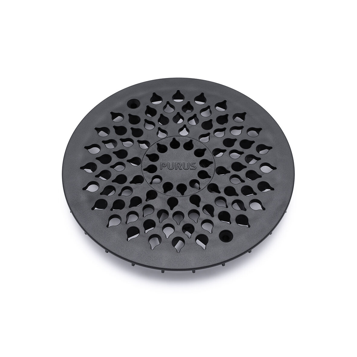 7129883 Golvbrunnssil Drop 150 plast svart