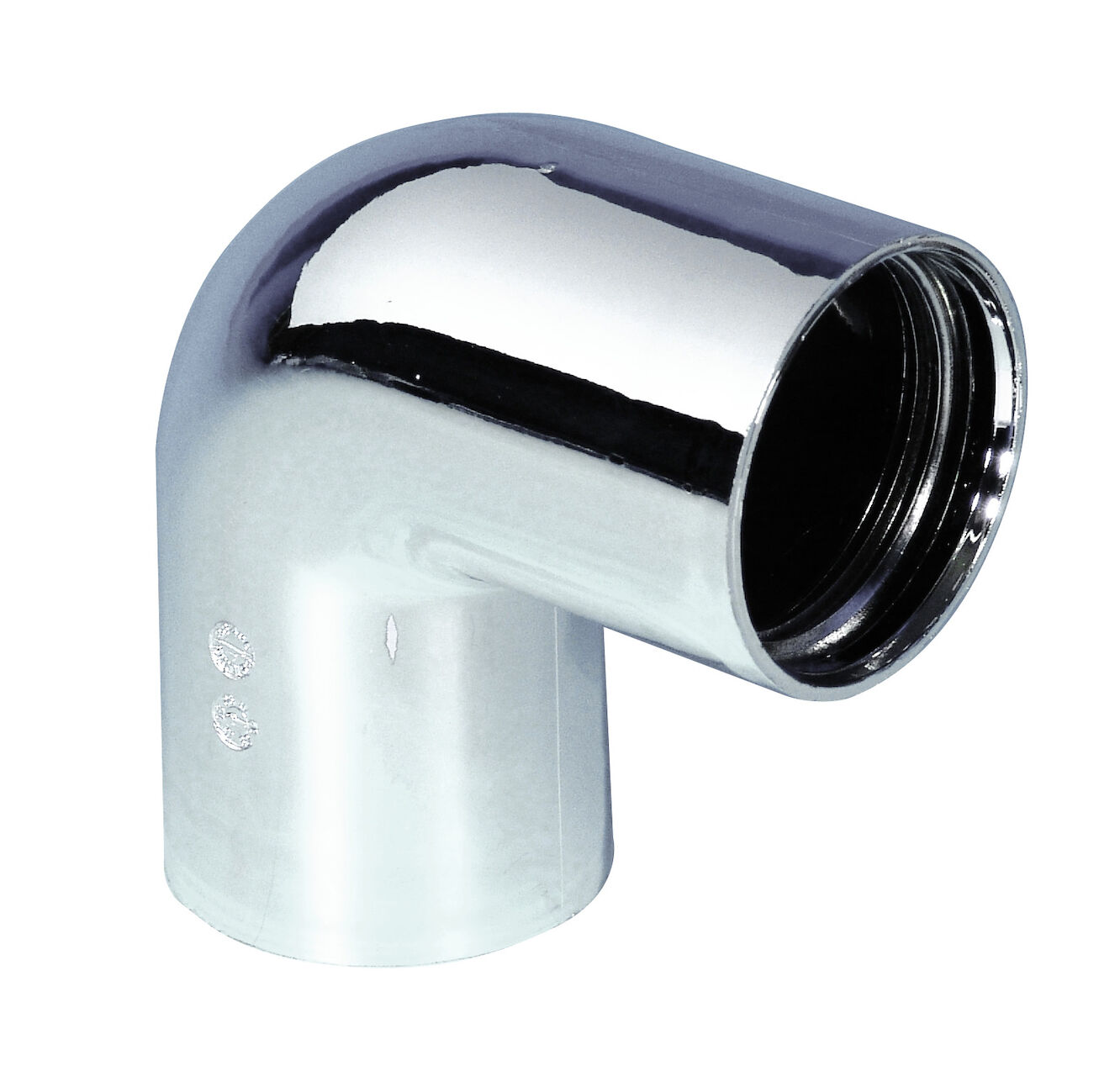 2910466 Böj 90 Ø32 instick krom