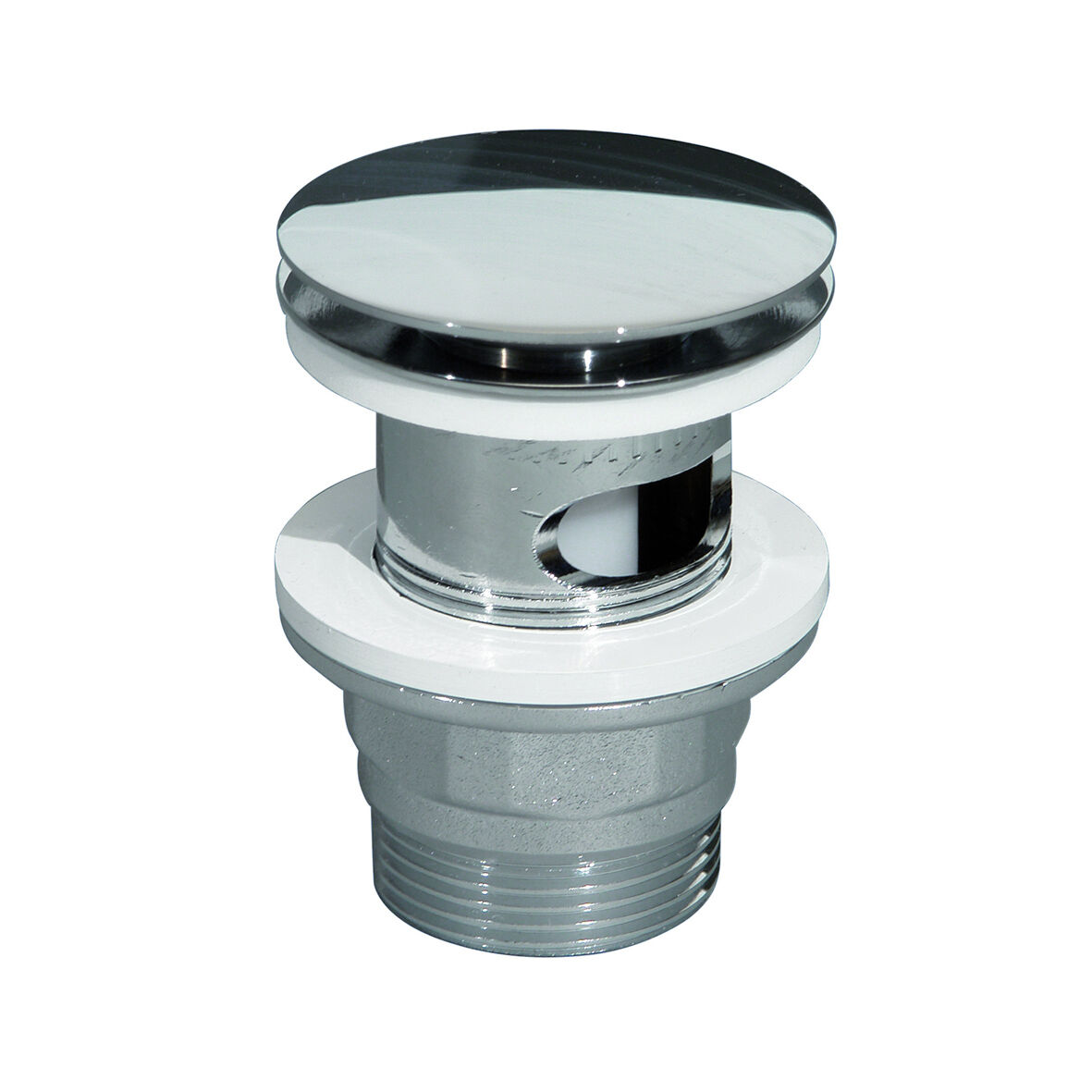 8573410 Bottenventil Pop-up med bräddavlopp G32 blankförkromad