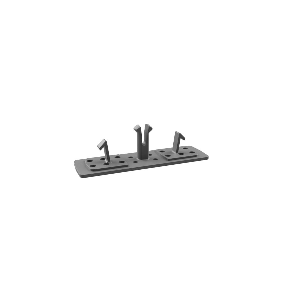 3858070 Purus Clip limplatta Ø12-16 c/c40 krom