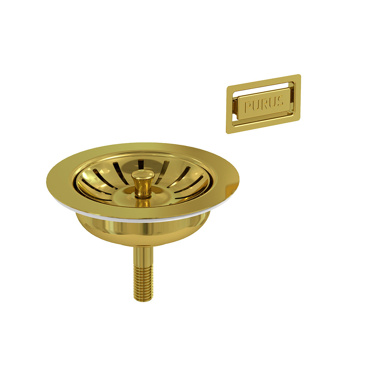 603700 Korgventil Guld inkl Designbricka